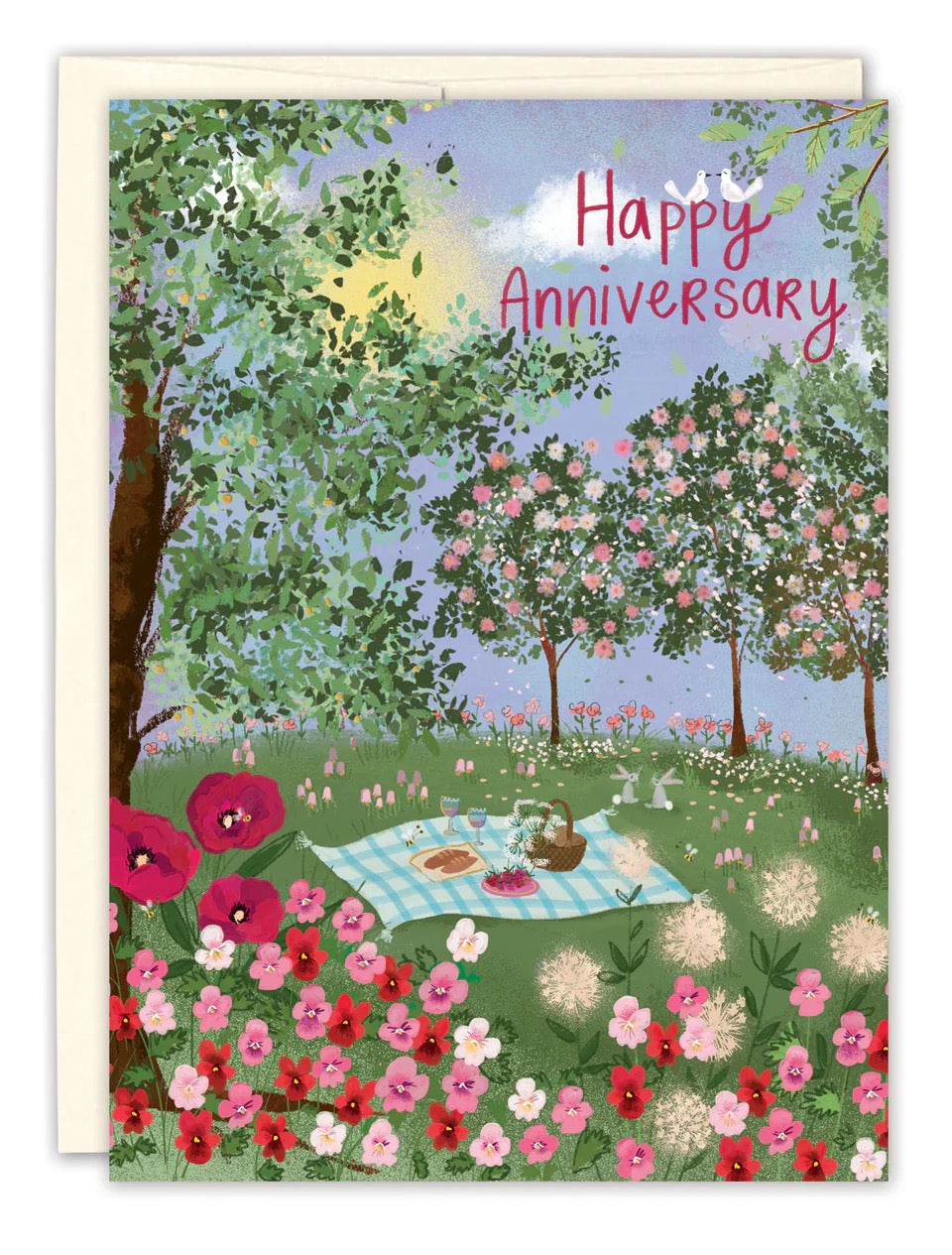 Happy Anniversary Picnic Anniversary Card - Indie Indie Bang! Bang!
