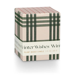 Balsam & Cedar Winter Wishes Boxed Votive Candle - Indie Indie Bang! Bang!