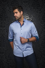 Load image into Gallery viewer, Au Noir | Bernado Lt. Blue Dress Shirt