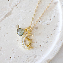 Load image into Gallery viewer, Mesa Labradorite Celestial Necklace - Indie Indie Bang! Bang!