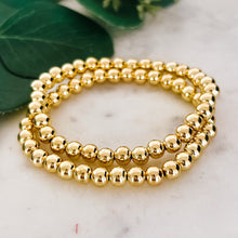 Load image into Gallery viewer, Classic Stainless Steel 6mm Ball Bracelet - Gold or Silver - Indie Indie Bang! Bang!