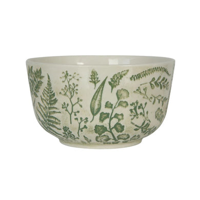 Stamped Stoneware Green Bowl - Indie Indie Bang! Bang!