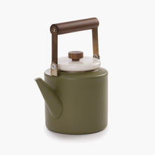 Load image into Gallery viewer, Enamel 2-Tone Kettle - Olive - Indie Indie Bang! Bang!