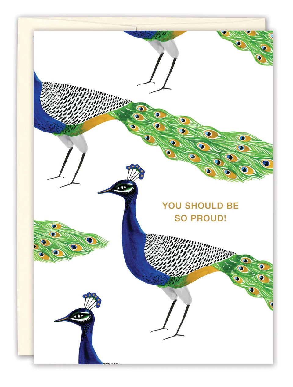 Peacock Graduation Card - Indie Indie Bang! Bang!