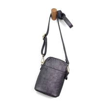 Load image into Gallery viewer, Jolene Crossbody Phone Bag - Metallic Pewter - Indie Indie Bang! Bang!