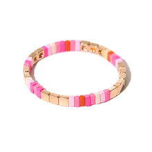 Load image into Gallery viewer, Party In Pink Tile Bracelet - Indie Indie Bang! Bang!