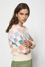 Load image into Gallery viewer, Wool Sweater With Checkerboard Jacquard - Indie Indie Bang! Bang!