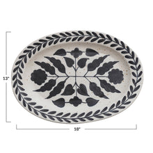 Load image into Gallery viewer, Hand-Painted Stoneware Platter - Indie Indie Bang! Bang!