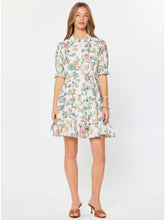 Load image into Gallery viewer, Floral Printed Short Sleeve Button Down Dress with Belt - Indie Indie Bang! Bang!