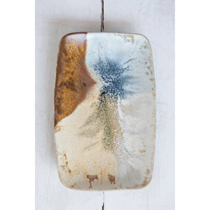 Stoneware Platter with Earth-Tone Glaze - Indie Indie Bang! Bang!