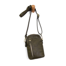 Load image into Gallery viewer, Jolene Crossbody Phone Bag - Dark Olive - Indie Indie Bang! Bang!
