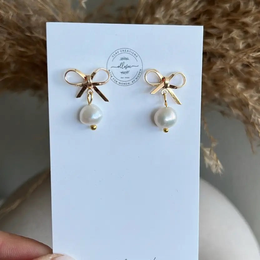 Bow Dangle Earrings - Indie Indie Bang! Bang!