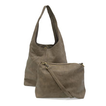 Load image into Gallery viewer, Dark Taupe Neve Puzzle Hobo