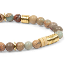 Load image into Gallery viewer, Intermix Stone Stacking Aqua Terra Stone Bracelet - Stone of Peace