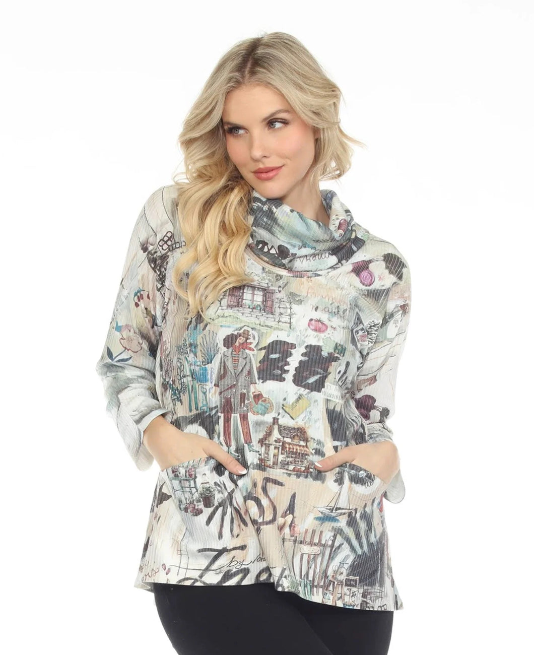 Time for gardening cowl neck - Indie Indie Bang! Bang!