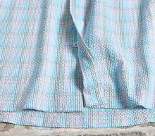 Load image into Gallery viewer, Spring Plaid Seersucker Shirt With Two Pocket - Indie Indie Bang! Bang!