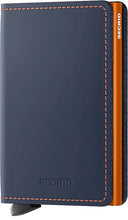 Load image into Gallery viewer, SECRID Slimwallet Matte Nightblue and Orange - Indie Indie Bang! Bang!