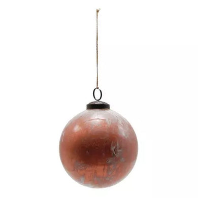Marbled Glass Ball Ornament