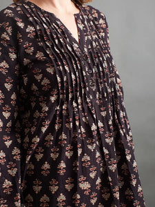 Victoria Black Blossom Tunic Dress - Indie Indie Bang! Bang!