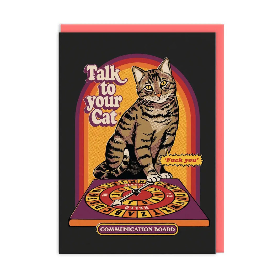Talk to Your Cat Card - Indie Indie Bang! Bang!