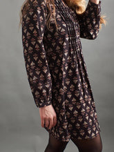 Load image into Gallery viewer, Victoria Black Blossom Tunic Dress - Indie Indie Bang! Bang!