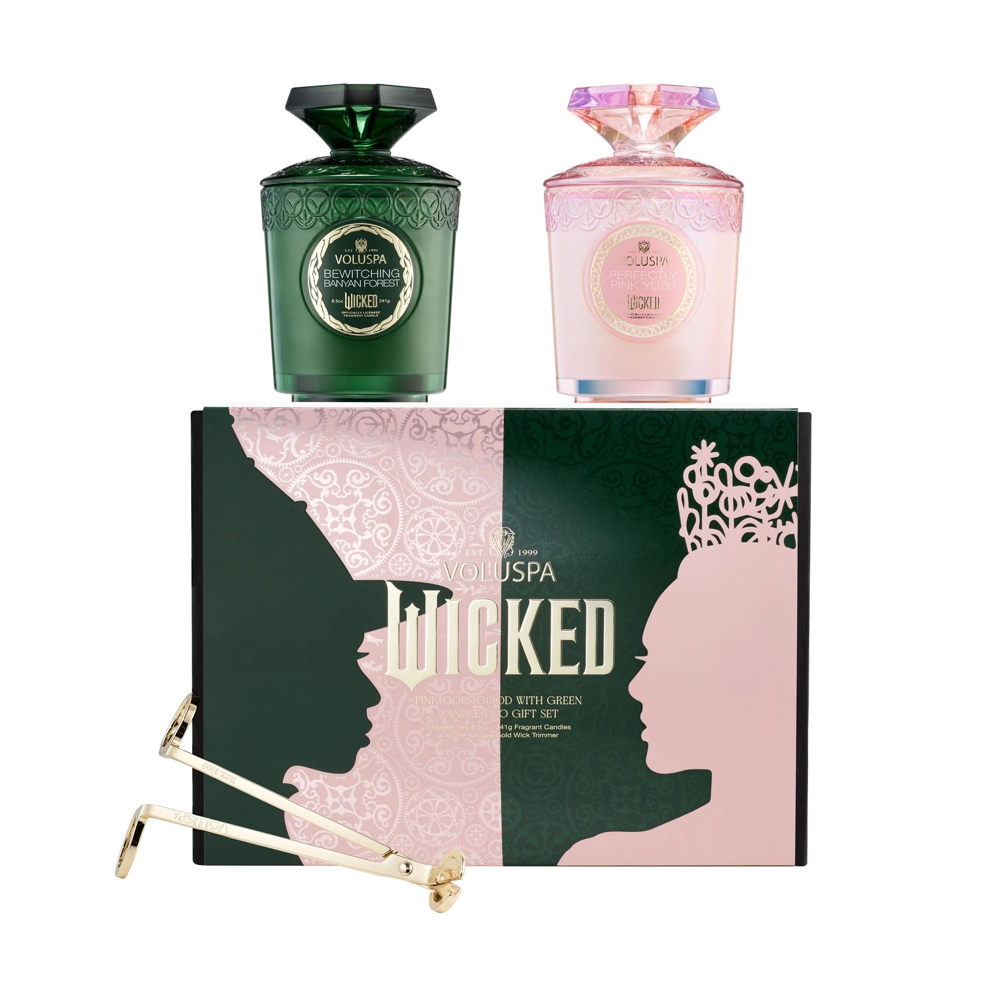 WICKED! Pink Goes Good with Green Candle Duo Gift Set | Indie
