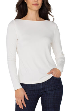 Long Sleeve White Boat Knit Top - Indie Indie Bang! Bang!