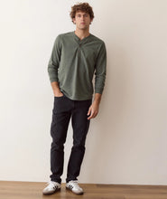 Load image into Gallery viewer, Marine Layer | Luxe Jersey Henley Balsam Green Heather