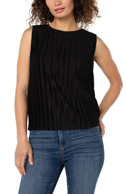 Sleeveless Crew Neck Knit Top - Indie Indie Bang! Bang!