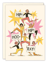 Load image into Gallery viewer, Hip! Hip! Hoo-ray! Birthday Card - Indie Indie Bang! Bang!