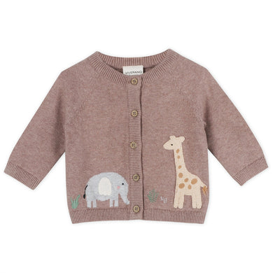 Giraffe Elephant Baby Cardigan