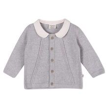 Load image into Gallery viewer, Peter Pan Cable Knit Baby Cardigan Sweater