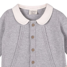 Load image into Gallery viewer, Peter Pan Cable Knit Baby Cardigan Sweater