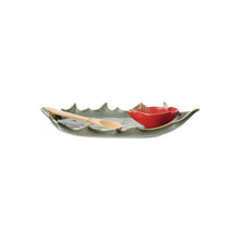 Load image into Gallery viewer, Stoneware Leaf &amp; Bird Dish (Set of 3)