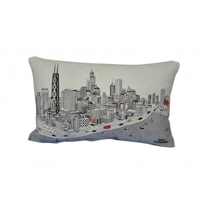 Chicago Skyline Pillow - Prince Day - Indie Indie Bang! Bang!