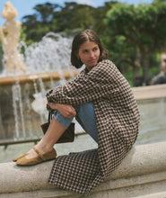 Load image into Gallery viewer, Hayes Houndstooth Trench Coat - Indie Indie Bang! Bang!