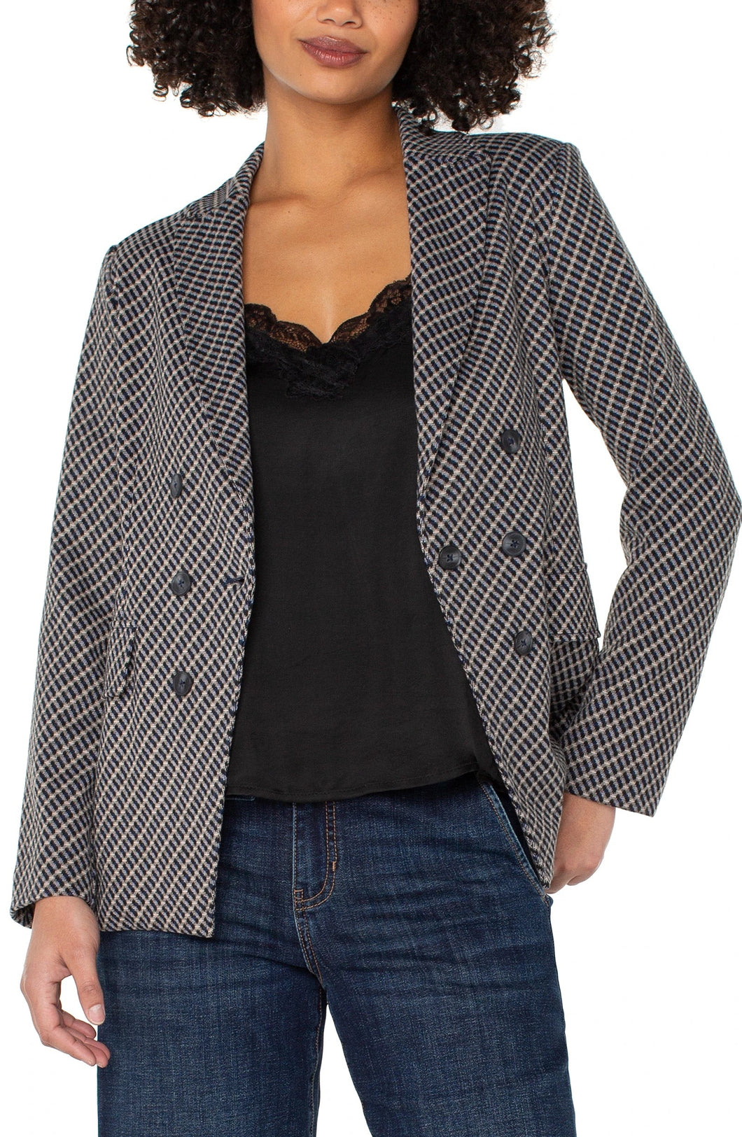 Faux Double Breasted Blazer - Indie Indie Bang! Bang!