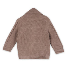 Load image into Gallery viewer, Shawl Collar Cable Knit Baby Cardigan Sweater