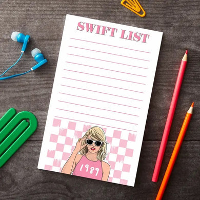 Taylor Swift | Swift List Notepad - Indie Indie Bang! Bang!