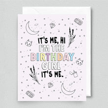 Load image into Gallery viewer, It&#39;s Me, Hi I&#39;m the Birthday Girl It&#39;s Me Card - Indie Indie Bang! Bang!