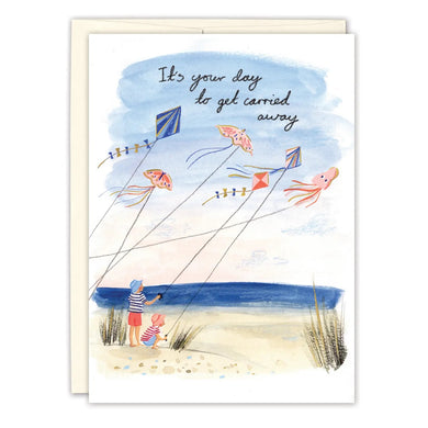 It's Your Day To Get Carried Away Birthday Card - Indie Indie Bang! Bang!
