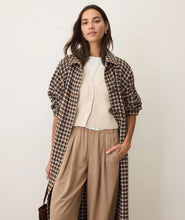 Load image into Gallery viewer, Hayes Houndstooth Trench Coat - Indie Indie Bang! Bang!