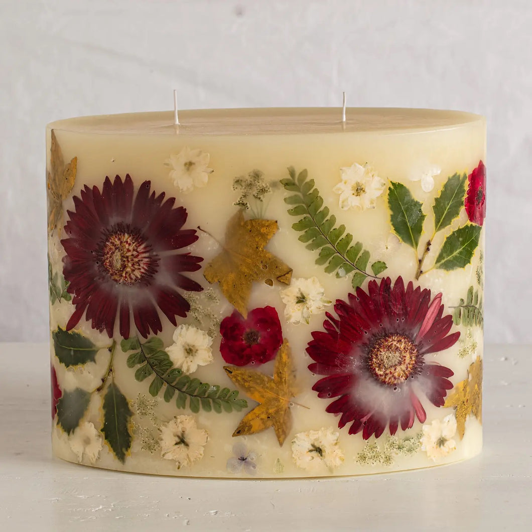 Red Currant & Cranberry Oval Botanical Candle