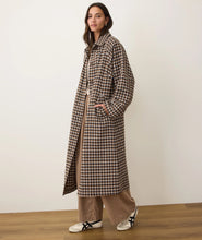Load image into Gallery viewer, Hayes Houndstooth Trench Coat - Indie Indie Bang! Bang!