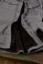 Load image into Gallery viewer, Solid Twill Mink Shirt Button Jacket - Brown or Black