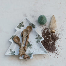 Load image into Gallery viewer, Stoneware Tree Shaped Plate with Gold Electroplating - Indie Indie Bang! Bang!