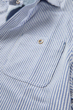 Load image into Gallery viewer, Stripe Waffle Button Down Short Sleeve Shirt - Indie Indie Bang! Bang!