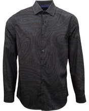 Load image into Gallery viewer, NORMAN CASERTA PAISLEY SHIRT - BLACK - Indie Indie Bang! Bang!