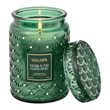 Load image into Gallery viewer, Noble Fir Garland 18 oz Candle - Indie Indie Bang! Bang!