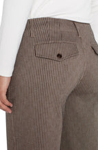 Load image into Gallery viewer, Camel Sand Stripe Wide Leg Trouser - Indie Indie Bang! Bang!